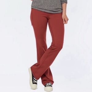 Duluth Trading NoGA Classic Bootcut Pants Leggings Sz LX33 Burnt Orange